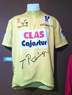Maillot amarillo firmado por Tony Rominger