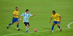 Selección Argentina de Fútbol en Pekín 2008.