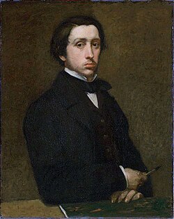 Autorretrato de Edgar Degas pintado en 1855