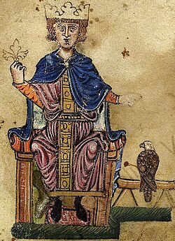 El emperador Federico II como cetrero