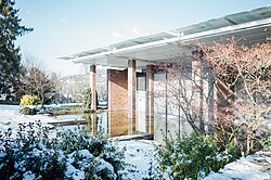 Vista de la Fundación Beyeler en Basilea, Suiza