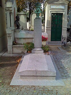 Tumba de Manet en el cementerio de Passy de París