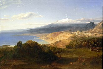 Vista histórica de Taormina en el siglo XIX