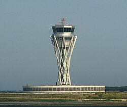 Torre de control del aeropuerto de Barcelona