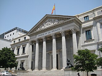 Interior del hemiciclo de las Cortes
