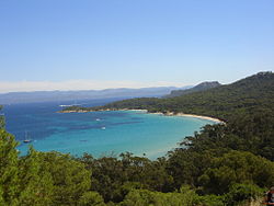 Costa de la isla de Porquerolles