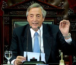 Néstor Kirchner, primer Secretario General de la Unasur