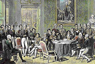 Pintura del Congreso de Viena por Jean-Baptiste Isabey