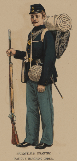 Ilustración de un soldado unionista