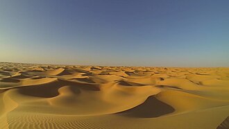 Mar de dunas de arena en el desierto del Sáhara