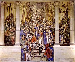 Mural del Salón Elíptico del Congreso de Colombia