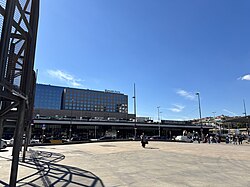Vista exterior de la Estación de Barcelona Sants