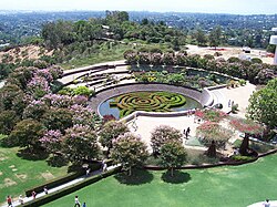 Jardín central del Getty Center