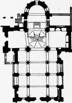 Planta arquitectónica de la basílica