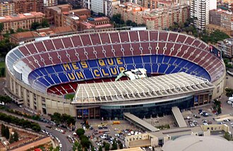 Vista aérea del estadio antes de su remodelación