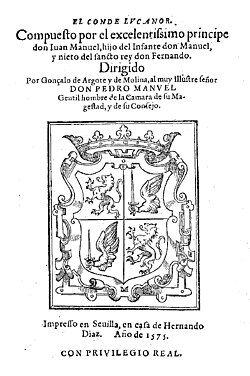 Portada de El conde Lucanor