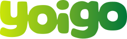 Variante de logotipo corporativo verde de Yoigo