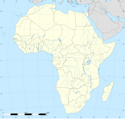 Ubicación del país en el continente africano