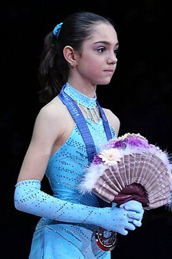 Evgenia Medvedeva en la Final del Junior Grand Prix 2013