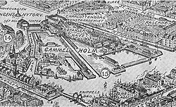 Gammelholm hacia 1840-1900