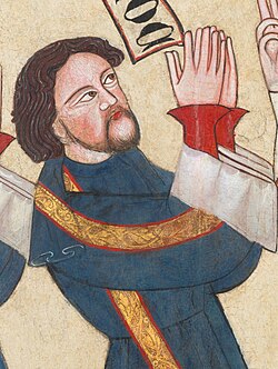 Representación de Pedro López de Ayala en un retablo medieval