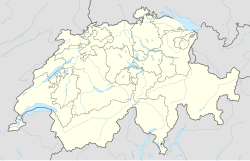 Mapa de ubicación de Lausana en Suiza