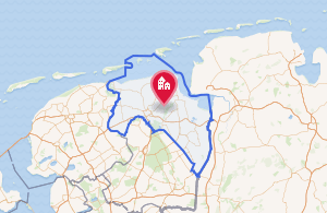 Mapa de la provincia de Groninga