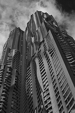 Rascacielos New York by Gehry en octubre de 2010