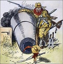 Caricatura de 1903 del New York World sobre Theodore Roosevelt y Panamá.