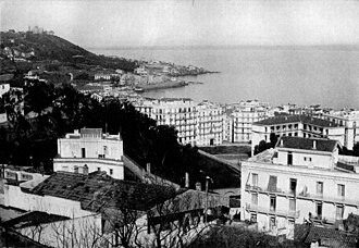Vista del puerto de Argel en 1921