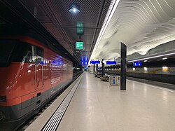 La estación Genève-Aéroport unida al recinto aeroportuario