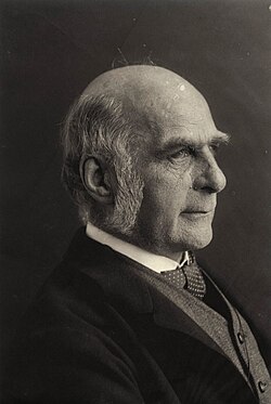 Retrato e información biográfica de Francis Galton