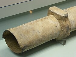 Tubería de plomo antigua