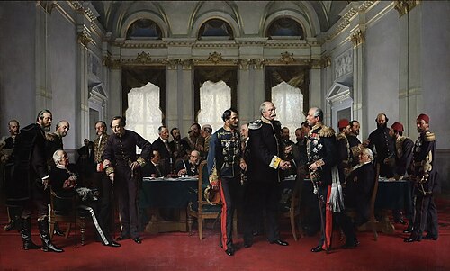 Representación artística del Congreso de Berlín por Anton von Werner