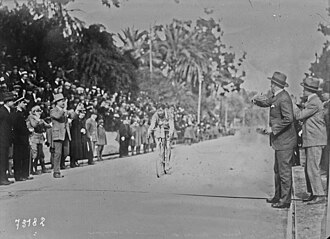 Imagen histórica de la Milán-San Remo 1922
