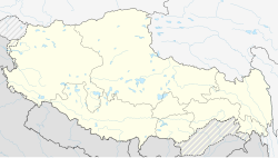 Mapa detallado de Lhasa en la Región Autónoma del Tíbet