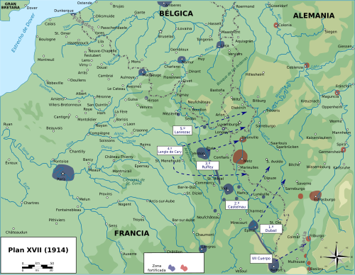Representación cartográfica del Plan XVII