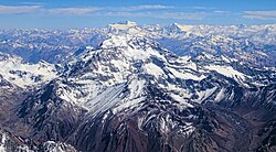 Vista panorámica del cerro Aconcagua