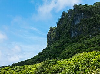 Acantilado costero en Guam