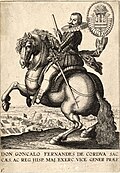 Grabado de Gonzalo Fernández de Córdoba por Václav Hollar