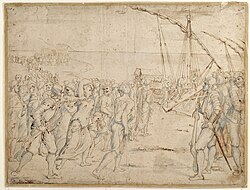 Boceto de la expulsión de los moriscos
