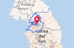Mapa de la provincia de Gyeonggi