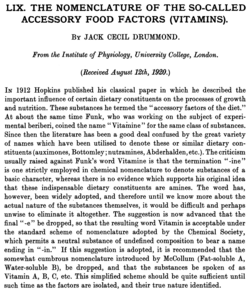 Artículo de Jack Drummond de 1920