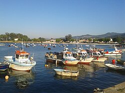 Buques de pesca artesanal amarrados en puerto