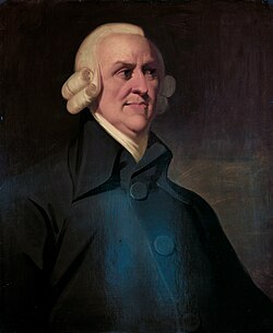 Adam Smith, autor vinculado al concepto de la mano invisible en la economía de mercado.