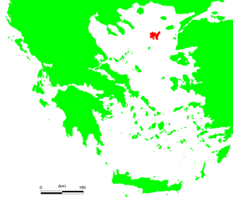 Mapa de localización de la isla de Limnos