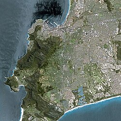 Vista satelital de la Península del Cabo