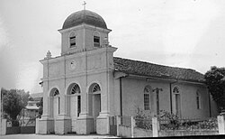 Fotografía histórica de la Ermita de El Llano construida en 1889