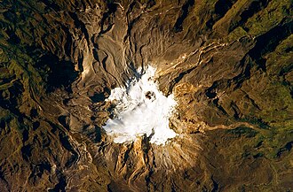 Cumbre y glaciares del Nevado del Ruiz