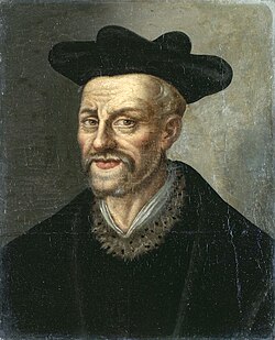 Retrato e información biográfica de François Rabelais